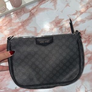 Nine West Black Patterned Clutch